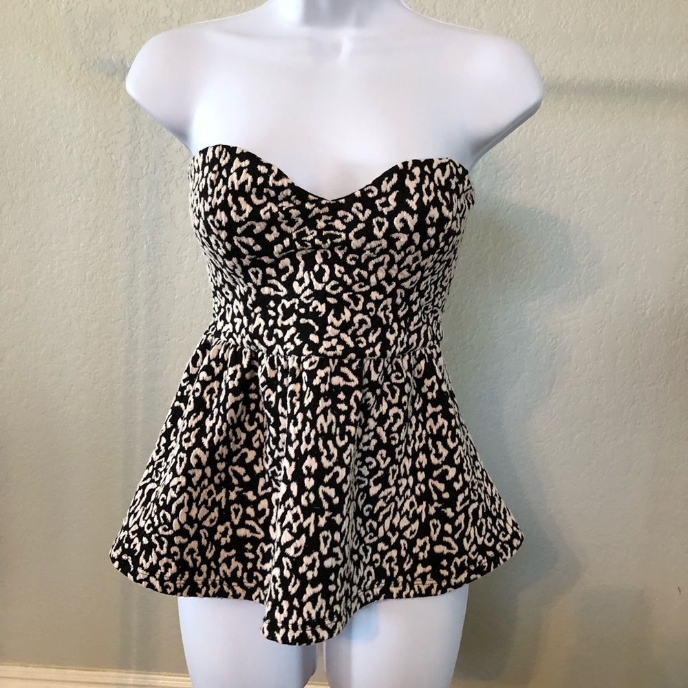 Urban Outfitters print strapless top
